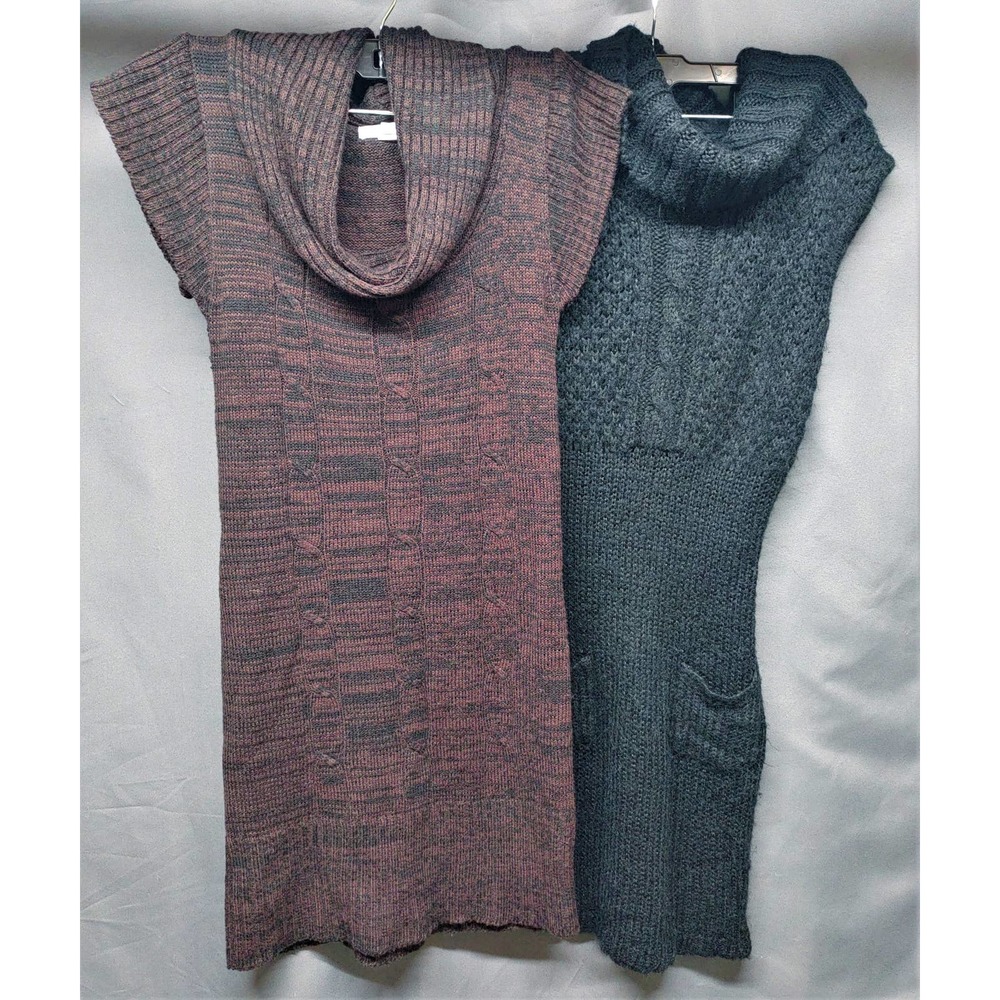 2 Short Sleeve Sweater Dresses